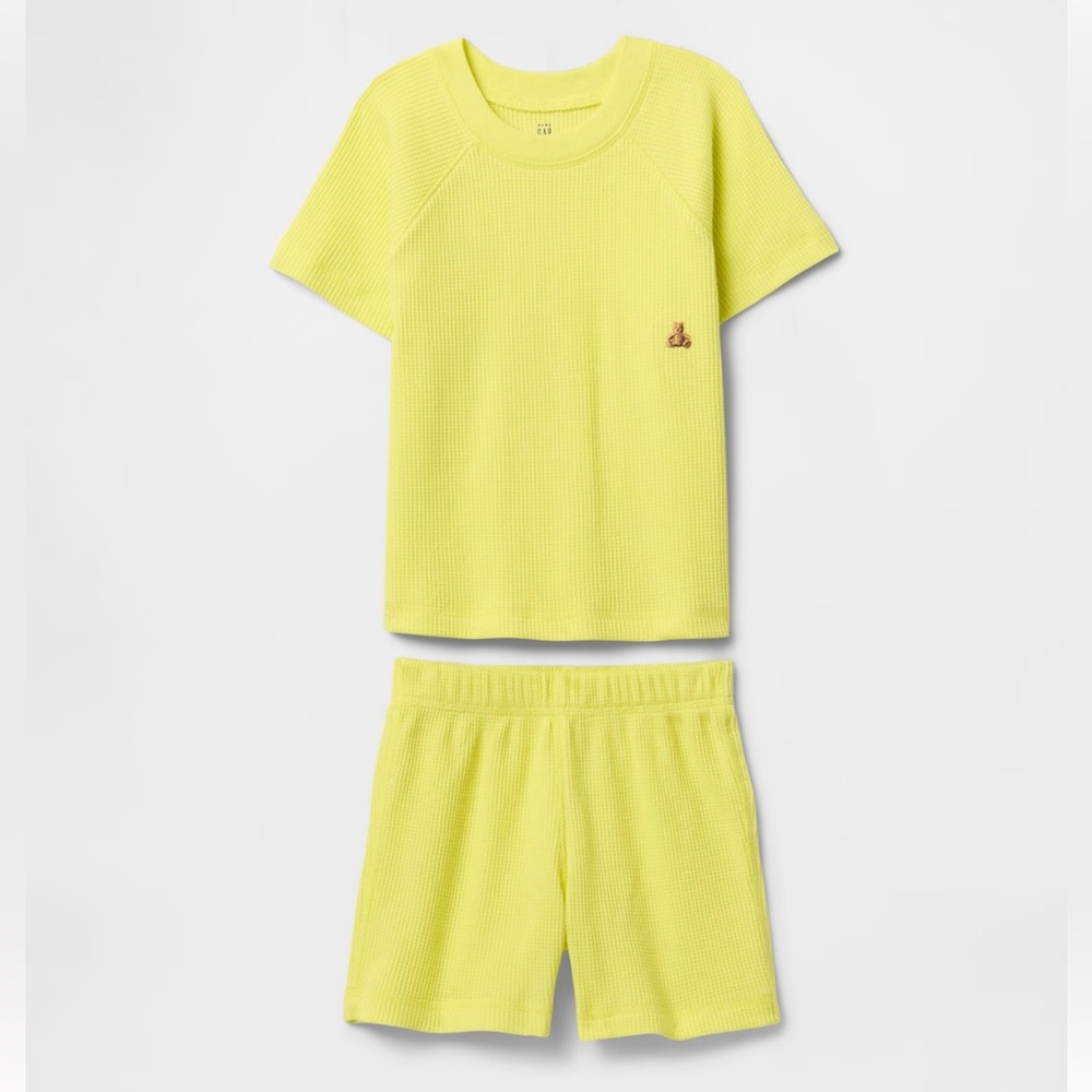 BabyGAP Yellow Ribbed Short Set - Picture 3 of 3